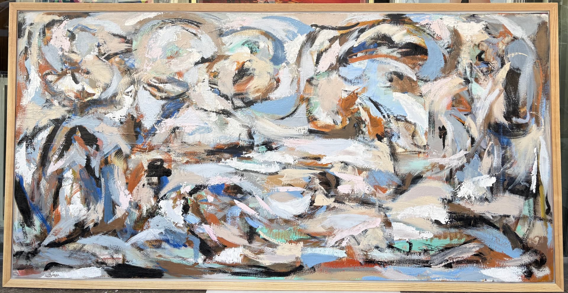 Professional floating effect canvas stretching. Modern gallery wrap presentation for artwork and photography.