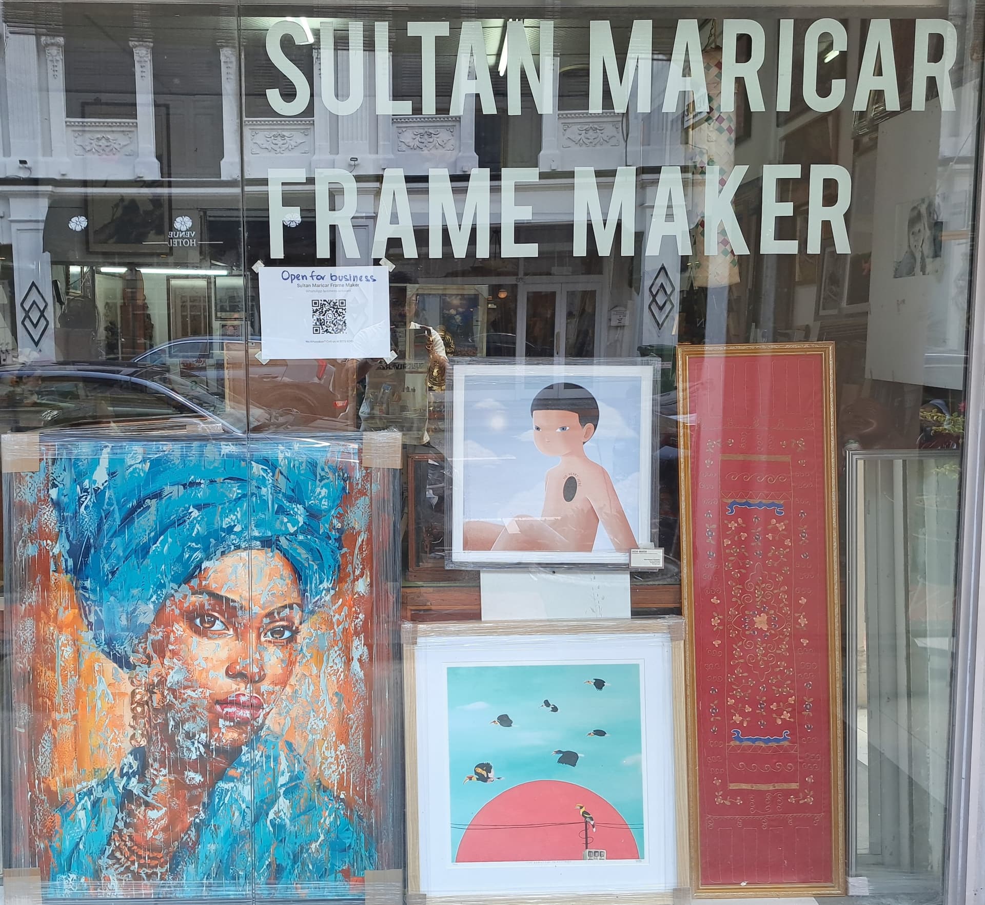 Sultan Maricar Frame Maker storefront - alternate view