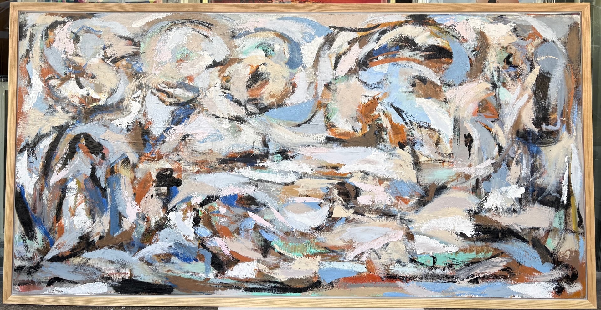 Professional floating effect canvas stretching. Modern gallery wrap presentation for artwork and photography.