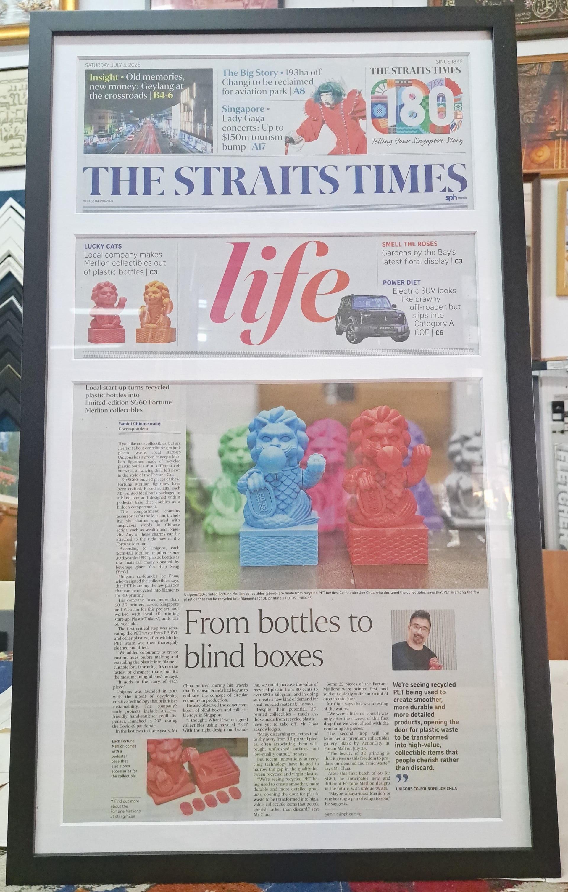 Preserve historical and memorable newspaper clippings with museum-quality framing. Archival materials protect against yellowing.