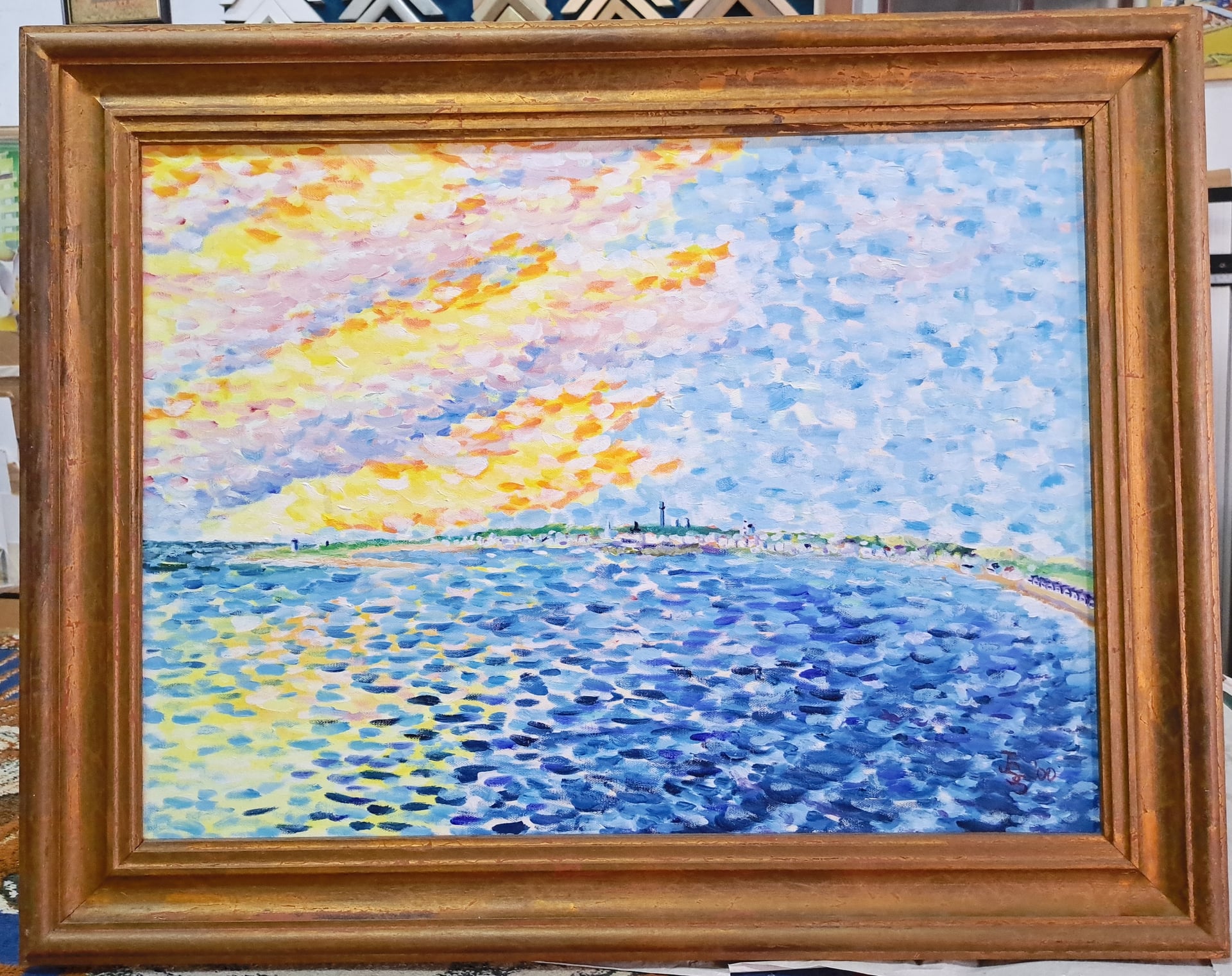 Expert restoration and framing of canvas artwork in antique frames. Museum-quality conservation treatment for heritage pieces.