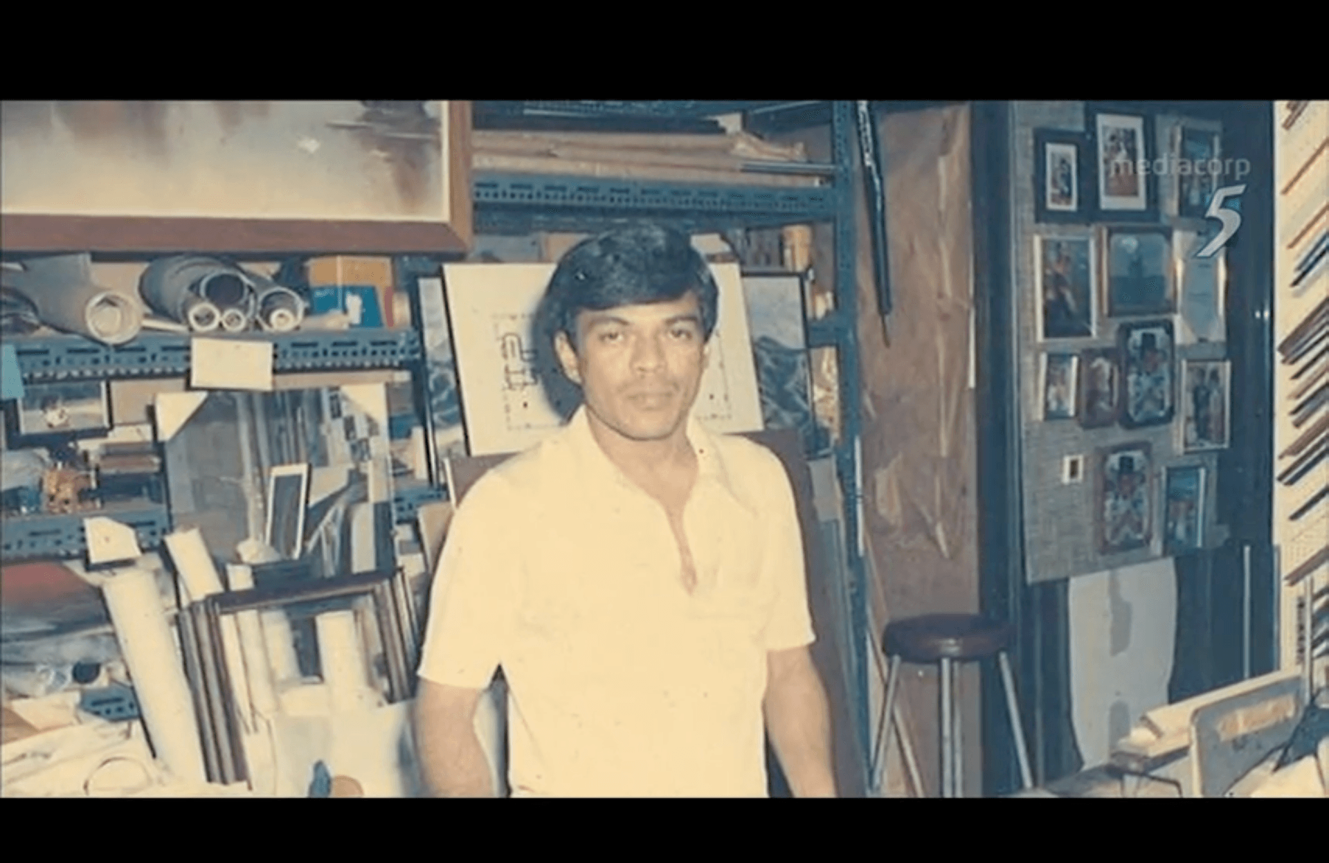 Sultan Maricar at his own shop at Hong Leong Building