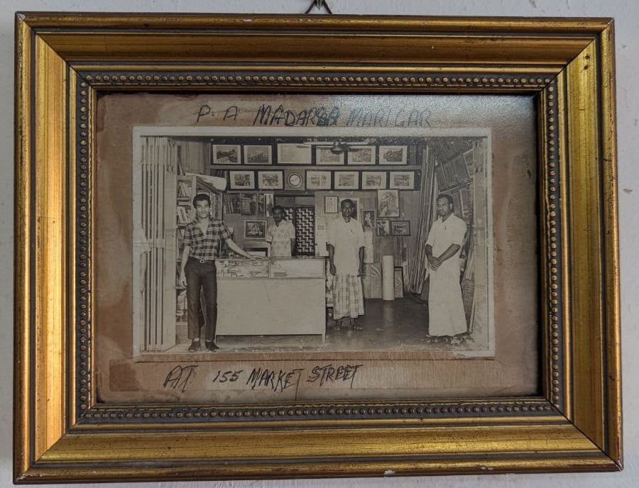 Sultan Maricar (far left) at Market Street shop